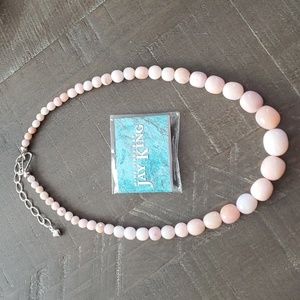 Jay King Peruvian Pink Opal Graduated bead necklace